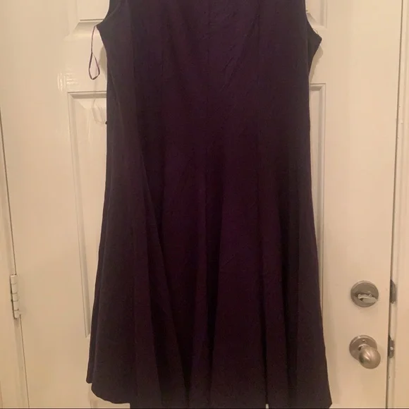 Purple Bejewled Flare Tail Dress - Picture 12 of 16